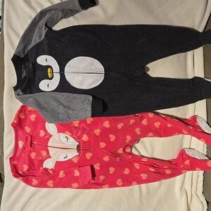 Winter Friends Fleece Footed Pajamas 18 m